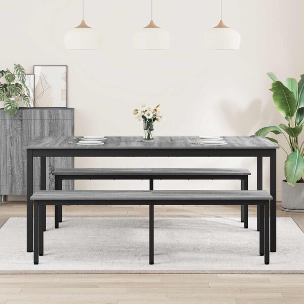 vidaXL Valgomieji stalai Apdirbta mediena