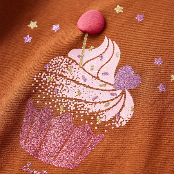 Vaikiški marškinėliai ilgomis rankovėmis, smėlio spalvos, 92 dydžio