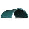 vidaXL Palapinė gyvuliams, žalia, 3,7x3,7m, PVC (310028+310029)