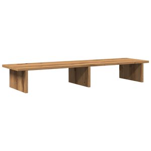 vidaXL Monitoriaus stovas, artisano ąžuolo, 100x27x15cm, mediena
