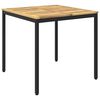 vidaXL Sodo vakarienės stalas Balta ir juoda 80 x 80,5 x 75 cm