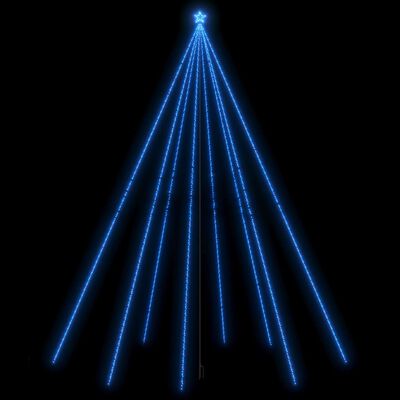 vidaXL Kalėdų eglutės girlianda, 1300 mėlynos spalvos LED, 8m