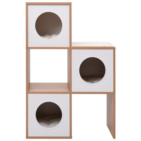 vidaXL Namelis katėms su kilimėliu iš sizalio, 100cm