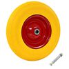vidaXL Karučio ratas su a&scaron;imi, 4.00-8 390 mm, tvirtas PU