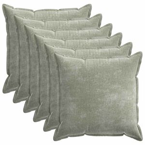 vidaXL Pagalvėlės užvalkalas 6 pcs HOUTEN Žalia 80 x 80 cm