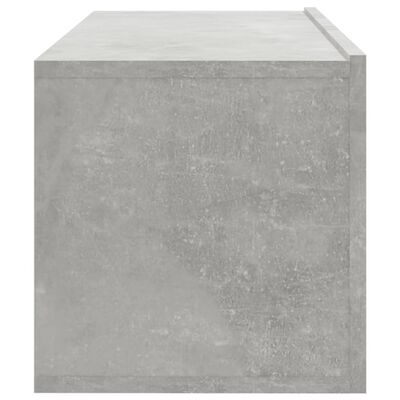 vidaXL Sieninės TV spintelės, 4vnt., betono pilkos, 100x30x30cm