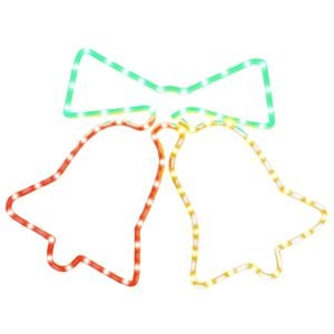 vidaXL Kalėdinė dekoracija varpeliai su 72 LED, 50x56cm