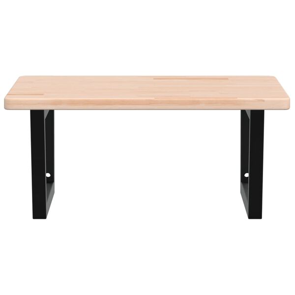 vidaXL Lentyna praustuvui, plienas ir ąžuolo medienos masyvas