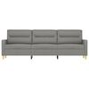 vidaXL Trivietė sofa, tamsiai pilkos spalvos, 210cm, audinys
