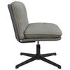 vidaXL Pasukama biuro kėdė, &scaron;viesiai pilkos spalvos, audinys