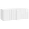 vidaXL Sieninė TV spintelė 78,5 x 31 x 30 cm Itin blizgi balta