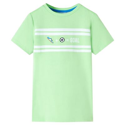 Vaikiški marškinėliai, neoninės žalios spalvos, 92 dydžio