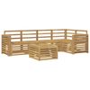 vidaXL Lauko sofos komplektas 6 pcs Balta 59 x 59 x 37 cm