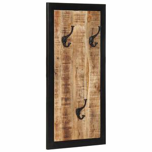 vidaXL paltų kabykla 40x2x80 cm Tvirtas neapdorotos medienos mangas