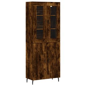 vidaXL Komoda, dūminio ąžuolo spalvos, 69,5x34x180cm, apdirbta mediena