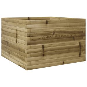 vidaXL Sodo lovelis, 70x70x45,5cm, impregnuota pu&scaron;ies mediena