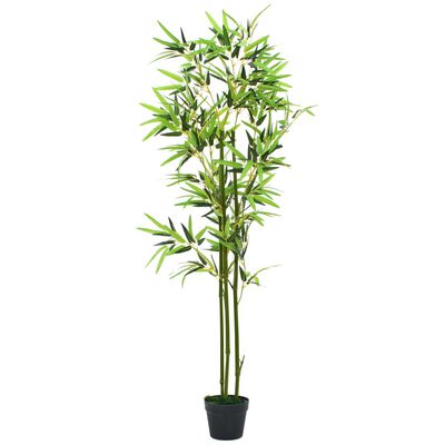 vidaXL Dirbtinis bambukas su vazonu, 150cm, žalias