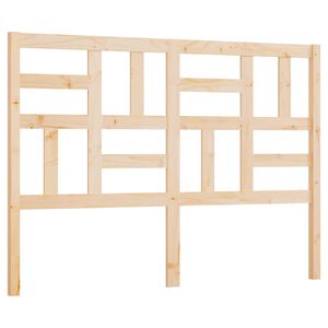 vidaXL Lovos galvūgalis, 126x4x104cm, pu&scaron;ies medienos masyvas