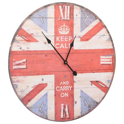vidaXL Sieninis laikrodis, 60cm, vintažinio stiliaus, JK dizaino