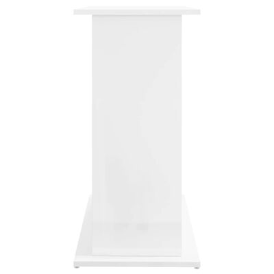 vidaXL Akvariumo stovas, baltas, 81x36x73cm, apdirbta mediena, blizgus