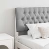 vidaXL Apmušta lovos galvūgalis Šviesiai pilka 200 cm