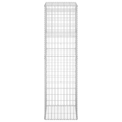 vidaXL Gabionų krepšių kolonos, 2vnt., 50x50x180cm, geležis