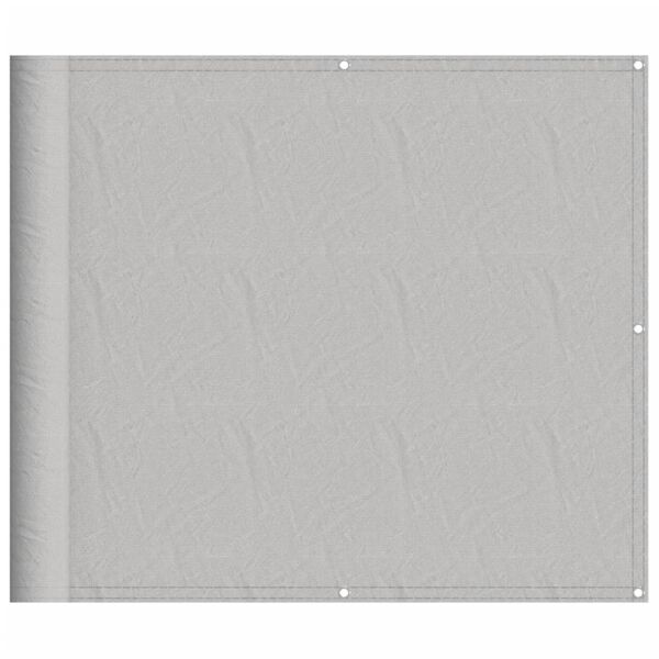 vidaXL Balkono pertvara, &scaron;viesiai pilka, 90x500cm, 100% poliesteris