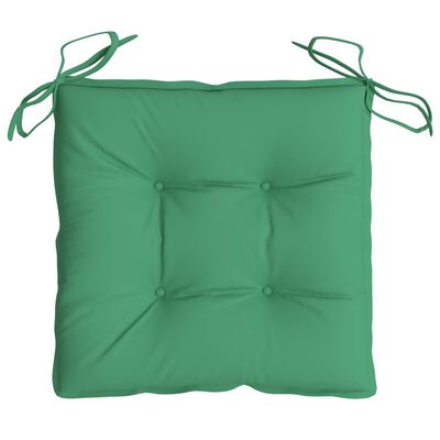 vidaXL Kėdės pagalvėlės, 6vnt., žalios, 40x40x7cm, oksfordo audinys