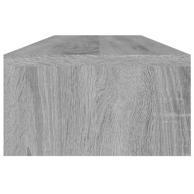 vidaXL Monitoriaus stovas, pilkos ąžuolo spalvos, 100x24x13cm, mediena