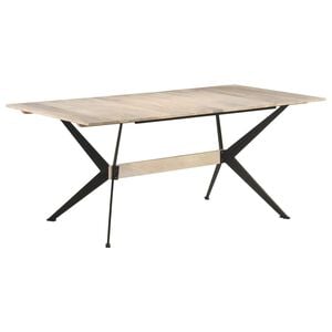 vidaXL Valgomojo stalas, 180x90x76cm, mango medienos masyvas