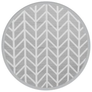 vidaXL Lauko kilimas, ARAKIL pilkos spalvos, 160cm skersmens, PP