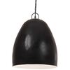 vidaXL Pakabinamas &scaron;viestuvas, juodas, 42cm, 25W, apskritas, E27