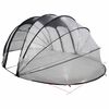 vidaXL Baseino palapinė kupolas Skaidrus 538 x 440 x 204 cm PVC