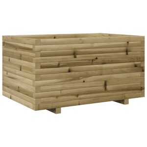 vidaXL Sodo lovelis, 90x60x49,5cm, impregnuota pušies mediena