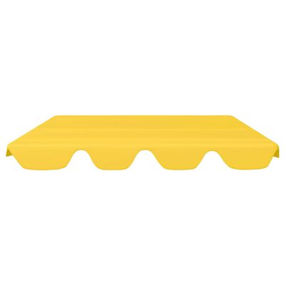 vidaXL Pakaitinis skliautas sodo sūpynėms, geltonas, 188/168x145/110cm