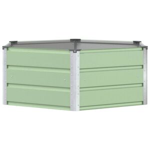 vidaXL Lovelis Pastelinė Žalia 129 x 129 x 45 cm Plienas