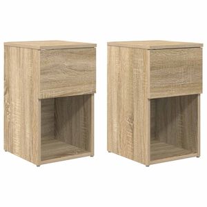 vidaXL Lovos spintelė 2 pcs Sonoma ąžuolas 29 x 31,5 x 49 cm