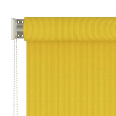 vidaXL Lauko roletas, 220x140cm, geltonos spalvos
