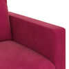 vidaXL Sofa Vyno raudona 158 x 78 x 80 cm Aksomas