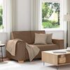 vidaXL Dvivietė sofa, ruda, 160x78x84 cm, audinys