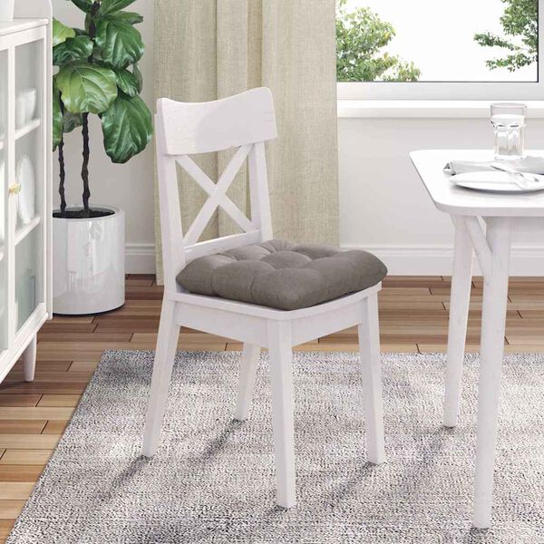 vidaXL Sėdynių pagalvėlės 4 pcs Taupe 40 x 40 x 12 cm audinys