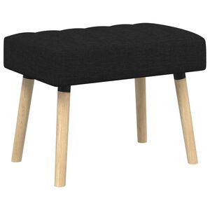 vidaXL Kanalo pamink&scaron;tintas suolas Juoda 60 x 40 x 45 cm Audinys