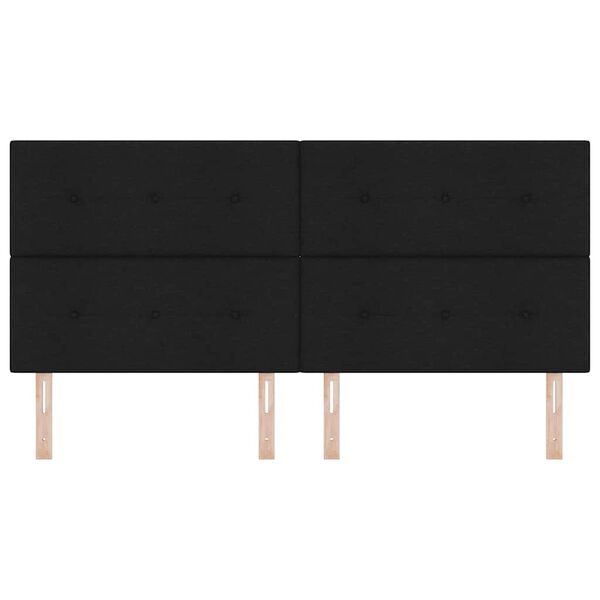 vidaXL Auk&scaron;čio reguliuojamas atlo&scaron;as Juoda 200 cm audinys