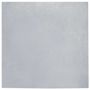 vidaXL Dirbtinio triu&scaron;io kailio kilimas Olite Pilka 120 x 120 cm