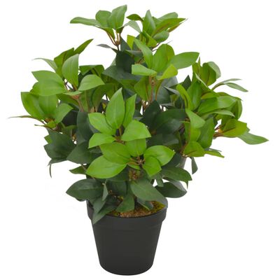 vidaXL Dirbtinis augalas-lauramedis su vazonu, žalios spalvos, 40cm