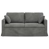 vidaXL Sofa Tamsiai pilka 158 x 78 x 80 cm Aksomas