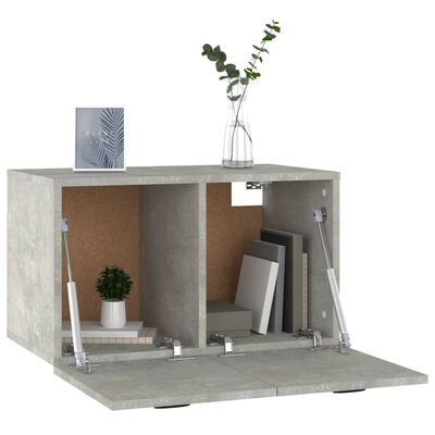 vidaXL Sieninė spintelė, betono pilka, 60x36,5x35cm, apdirbta mediena