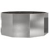 vidaXL Lovelis Sidabro 120 x 120 x 50 cm Nerūdijantis Plienas
