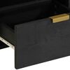 vidaXL Naktinė spintelė, juoda, 40x33x46cm, apdirbta mediena