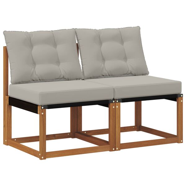 vidaXL 2 Vienetas Lauko vidurinė sofa